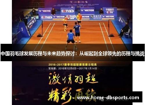 中国羽毛球发展历程与未来趋势探讨：从崛起到全球领先的历程与挑战